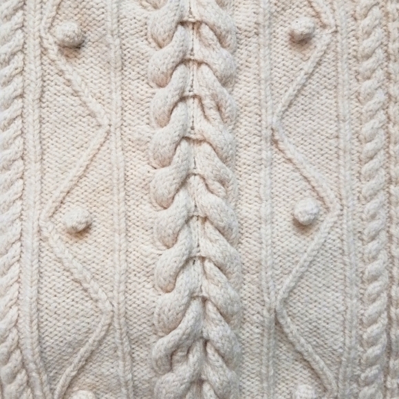 Rth cable knit petite poncho - Picture 2 of 6